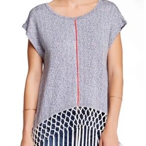 Tart Chastity Blouse with Macrame & Fringe